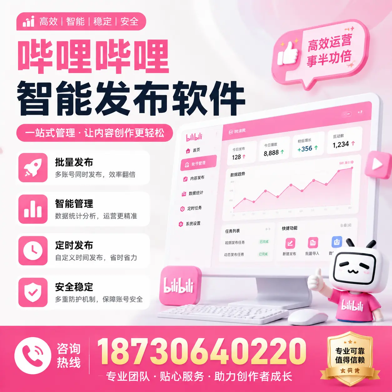 如何评估哔哩哔哩智能发布软件的ROI？忻州 企业必读